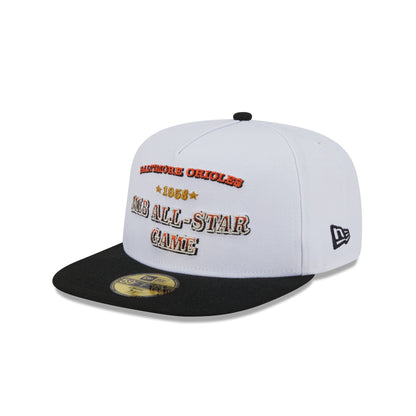 Baltimore Orioles Summer Derby White 59FIFTY A-Frame Fitted Hat