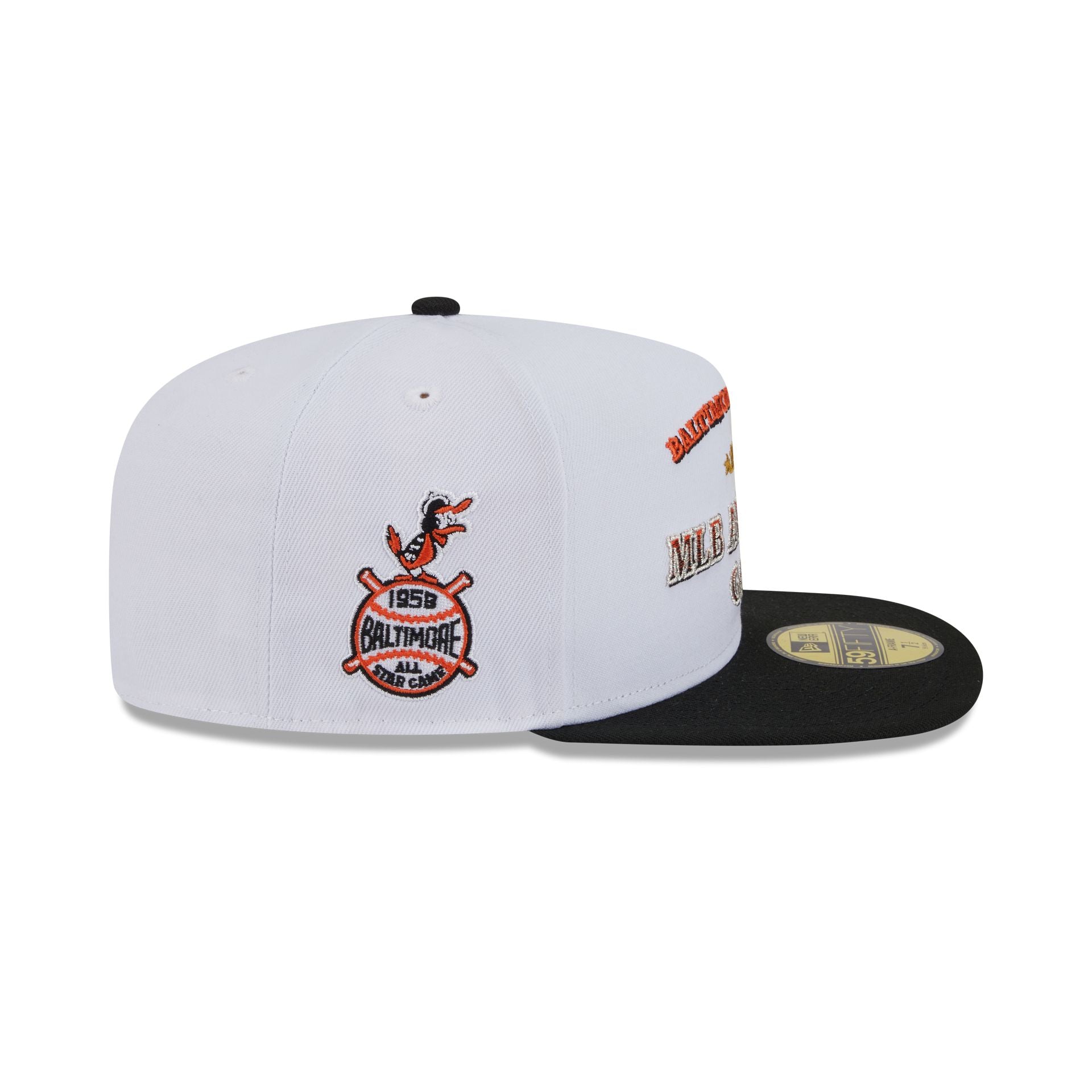 Baltimore Orioles Summer Derby White 59FIFTY A-Frame Fitted Hat