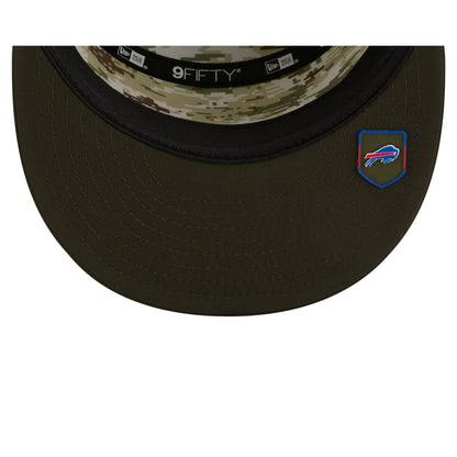 Buffalo Bills 2025 Salute to Service Split Panel 9FIFTY Trucker Hat