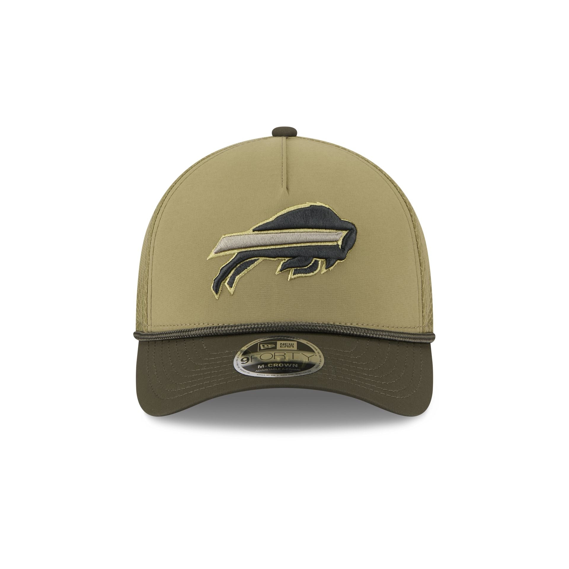 Buffalo Bills 2025 Salute to Service 9FORTY M-Crown A-Frame Trucker Hat