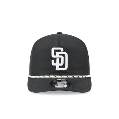 San Diego Padres Black and White Rope 19TWENTY Snapback Hat