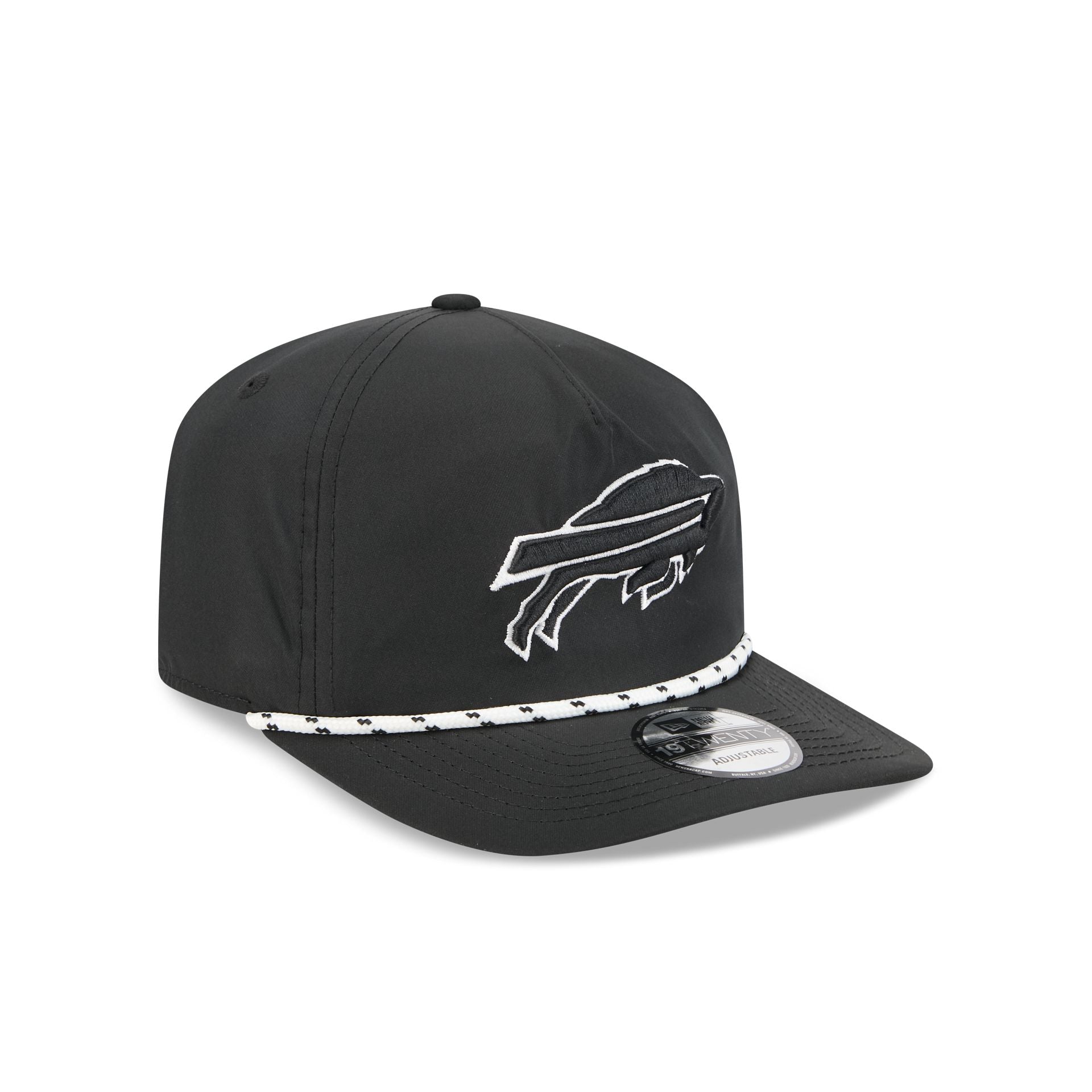 Buffalo Bills Black and White Rope 19TWENTY Snapback Hat