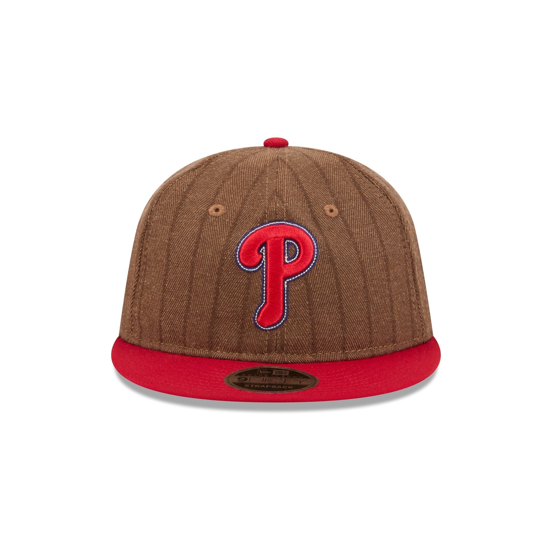 Philadelphia Phillies Three Looms Wool Pinstripe Retro Crown 9FIFTY Adjustable Hat