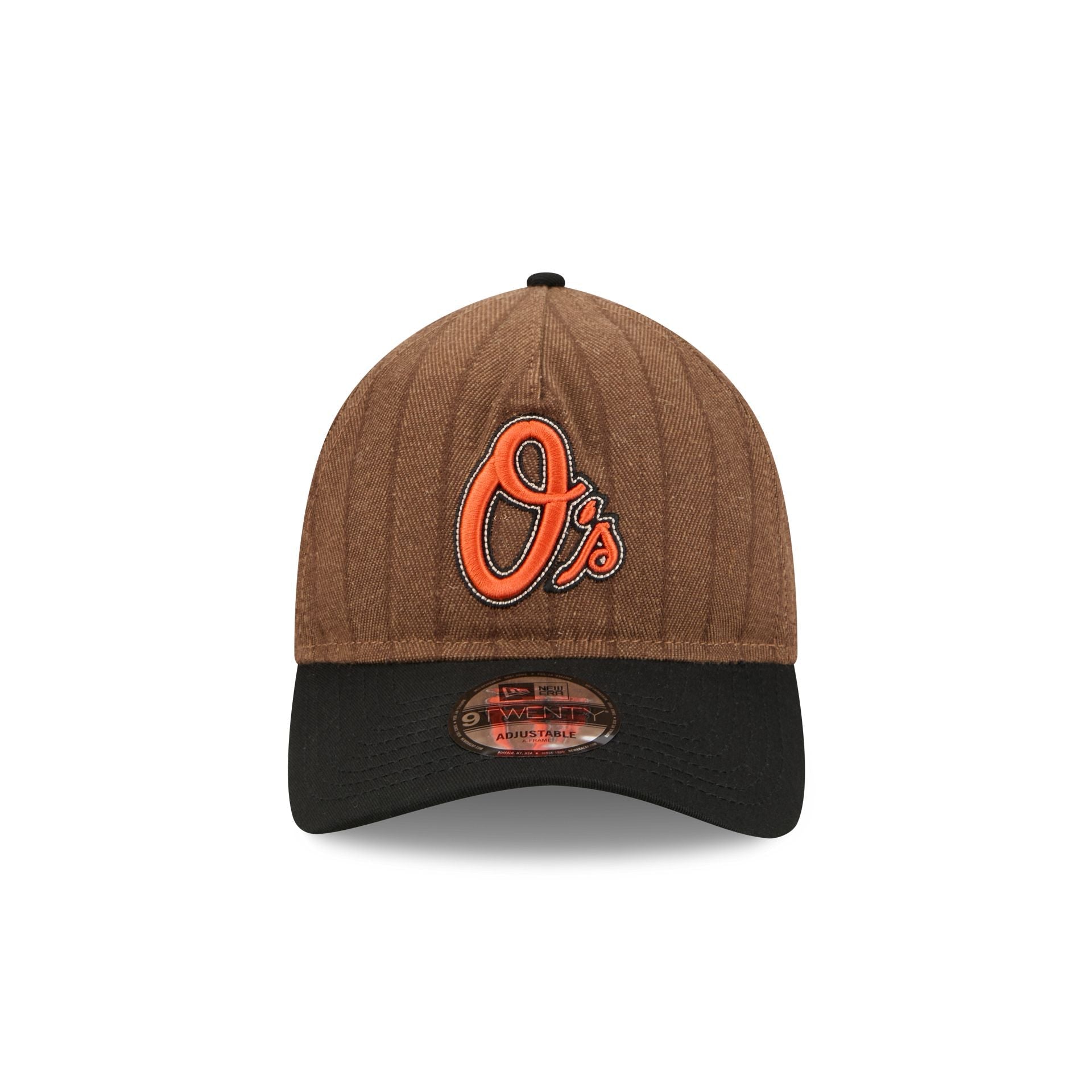 Baltimore Orioles Three Looms Wool Pinstripe 9TWENTY A-Frame Adjustable Hat