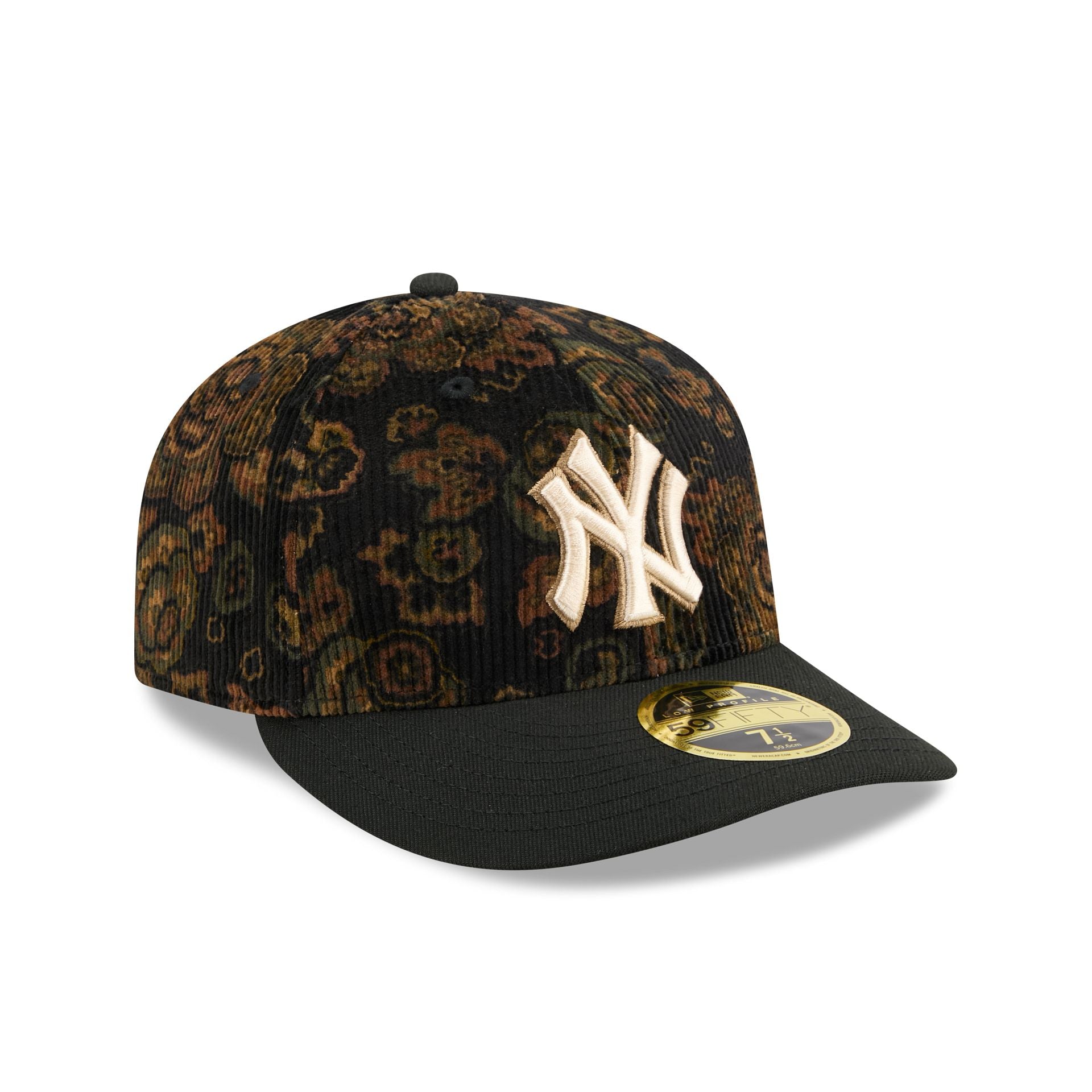 New York Yankees Three Looms Floral Cord Low Profile 59FIFTY Fitted Hat