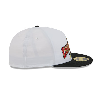 Chicago Bulls Champions White Retro Crown 59FIFTY Fitted Hat