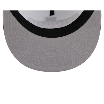 Chicago Bulls Champions White Retro Crown 59FIFTY Fitted Hat