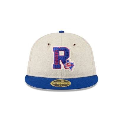 Texas Rangers Wool Letterman Retro Crown 59FIFTY Fitted Hat
