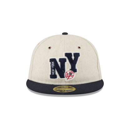 New York Yankees Wool Letterman Retro Crown 59FIFTY Fitted Hat
