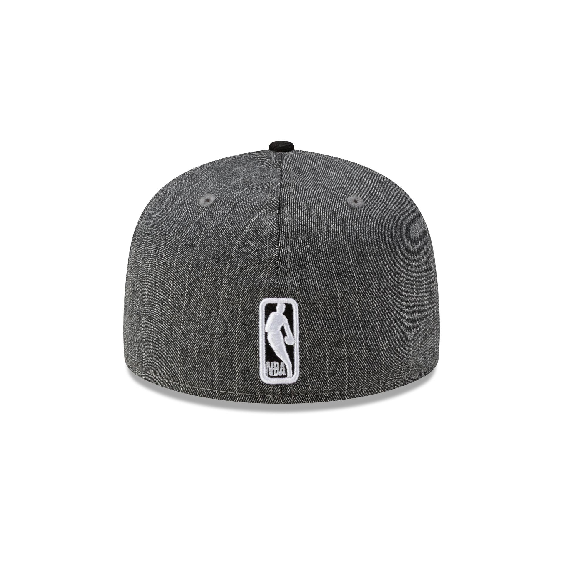 Just Caps Black Pinstripe Chicago Bulls 59FIFTY Fitted Hat
