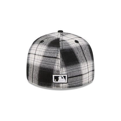 New York Yankees Grunge Plaid Retro Crown 59FIFTY Fitted Hat