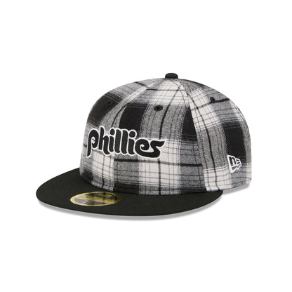 Philadelphia Phillies Grunge Plaid Retro Crown 59FIFTY Fitted Hat