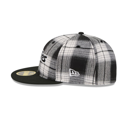Philadelphia Phillies Grunge Plaid Retro Crown 59FIFTY Fitted Hat