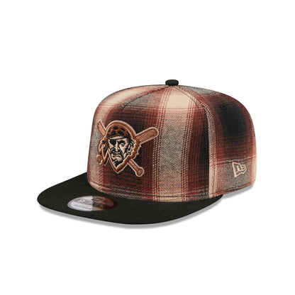 Pittsburgh Pirates Grunge Plaid 9FIFTY A-Frame Adjustable Hat
