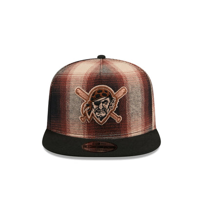 Pittsburgh Pirates Grunge Plaid 9FIFTY A-Frame Adjustable Hat