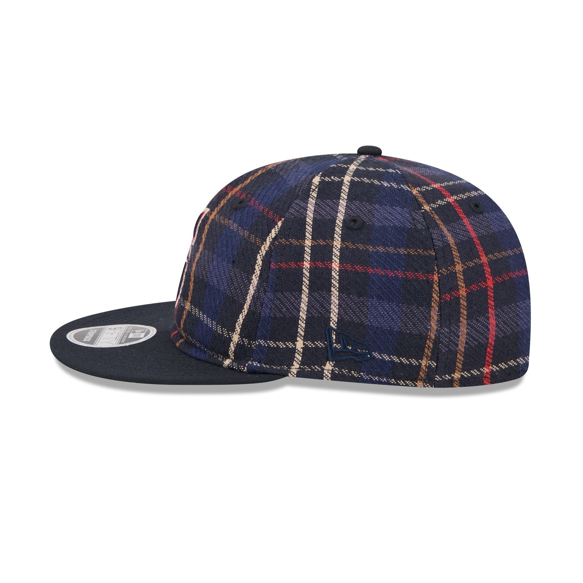 Seattle Mariners Grunge Plaid Retro Crown 9FIFTY Adjustable Hat