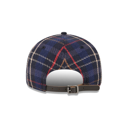 Atlanta Braves Grunge Plaid Retro Crown 9FIFTY Adjustable Hat