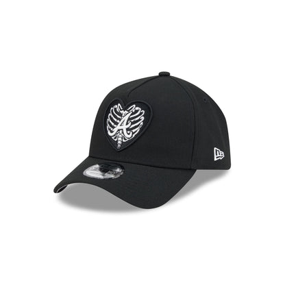 Atlanta Braves Skeletal Heart 9FORTY A-Frame Snapback Hat