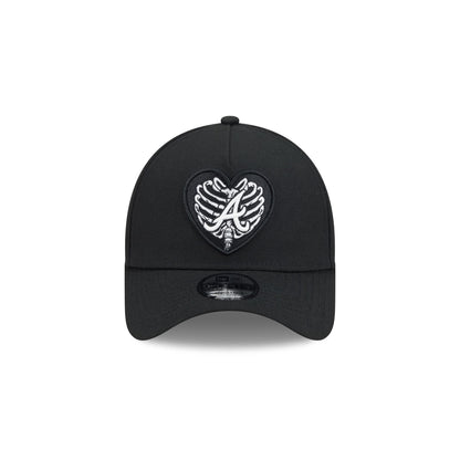 Atlanta Braves Skeletal Heart 9FORTY A-Frame Snapback Hat