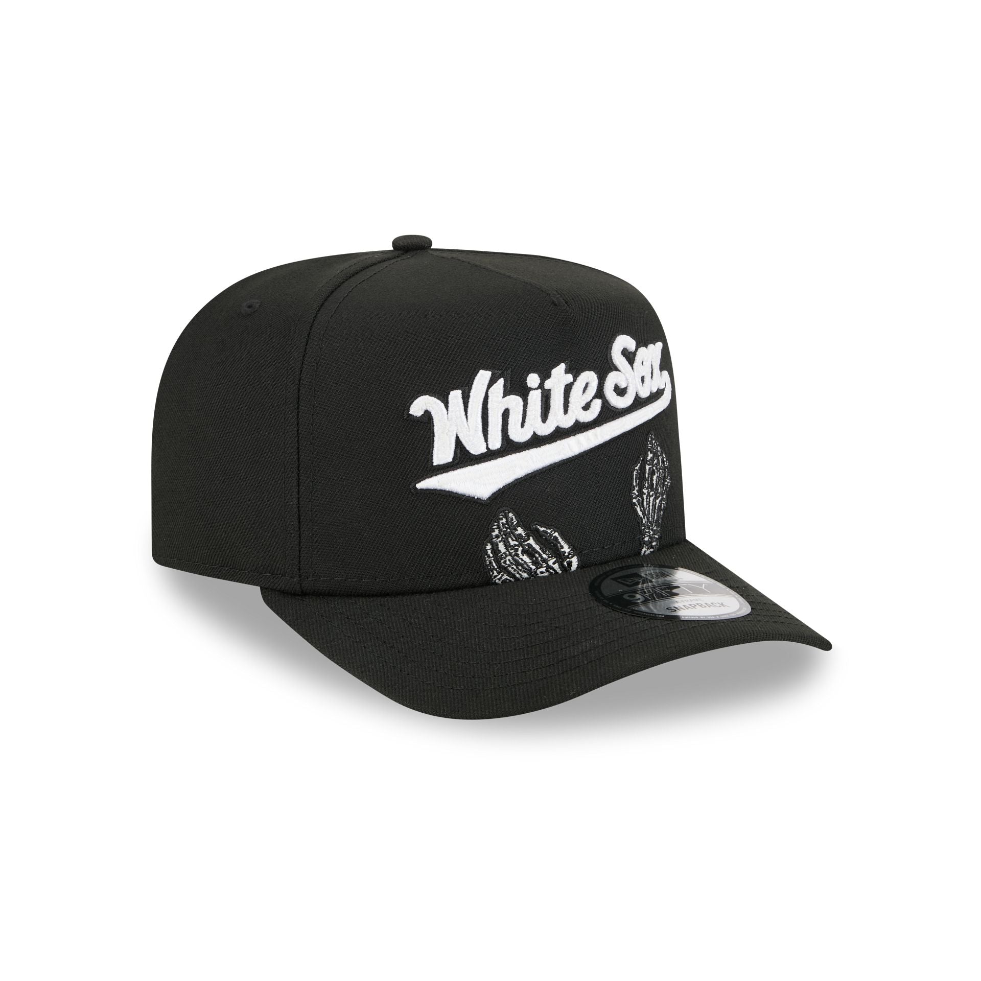 Chicago White Sox Skeletal Script 9FIFTY A-Frame Snapback Hat