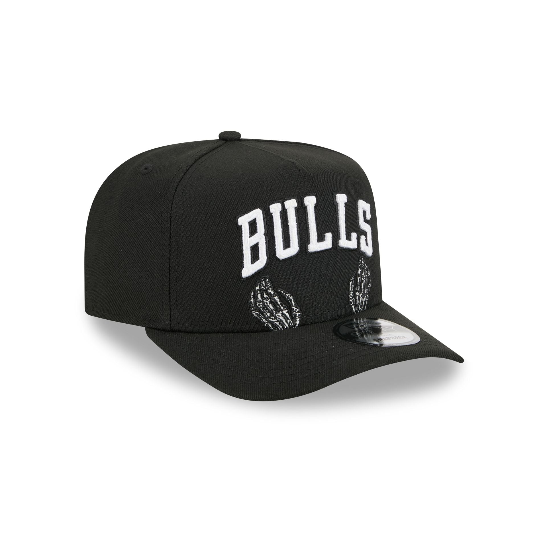 Chicago Bulls Skeletal Script 9FIFTY A-Frame Snapback Hat