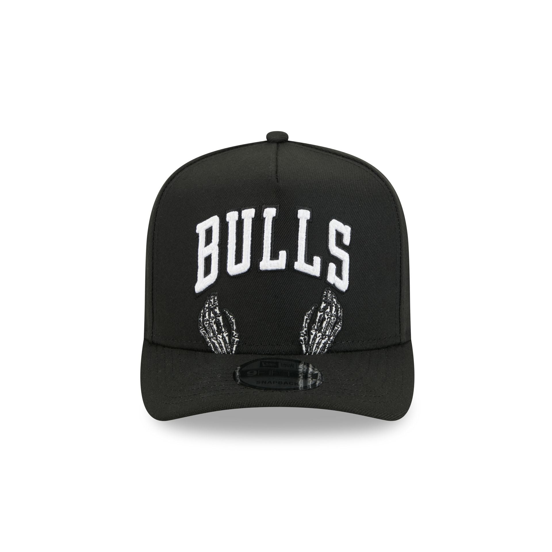 Chicago Bulls Skeletal Script 9FIFTY A-Frame Snapback Hat