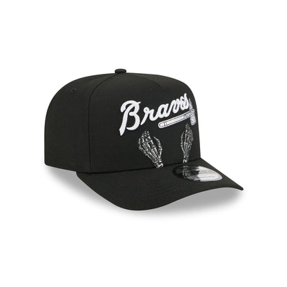 Atlanta Braves Skeletal Script 9FIFTY A-Frame Snapback Hat