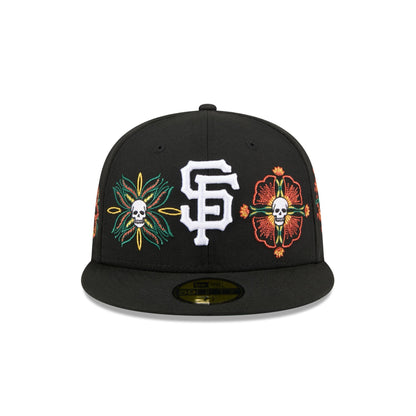 San Francisco Giants Day of the Dead Skull & Flowers 59FIFTY Fitted Hat