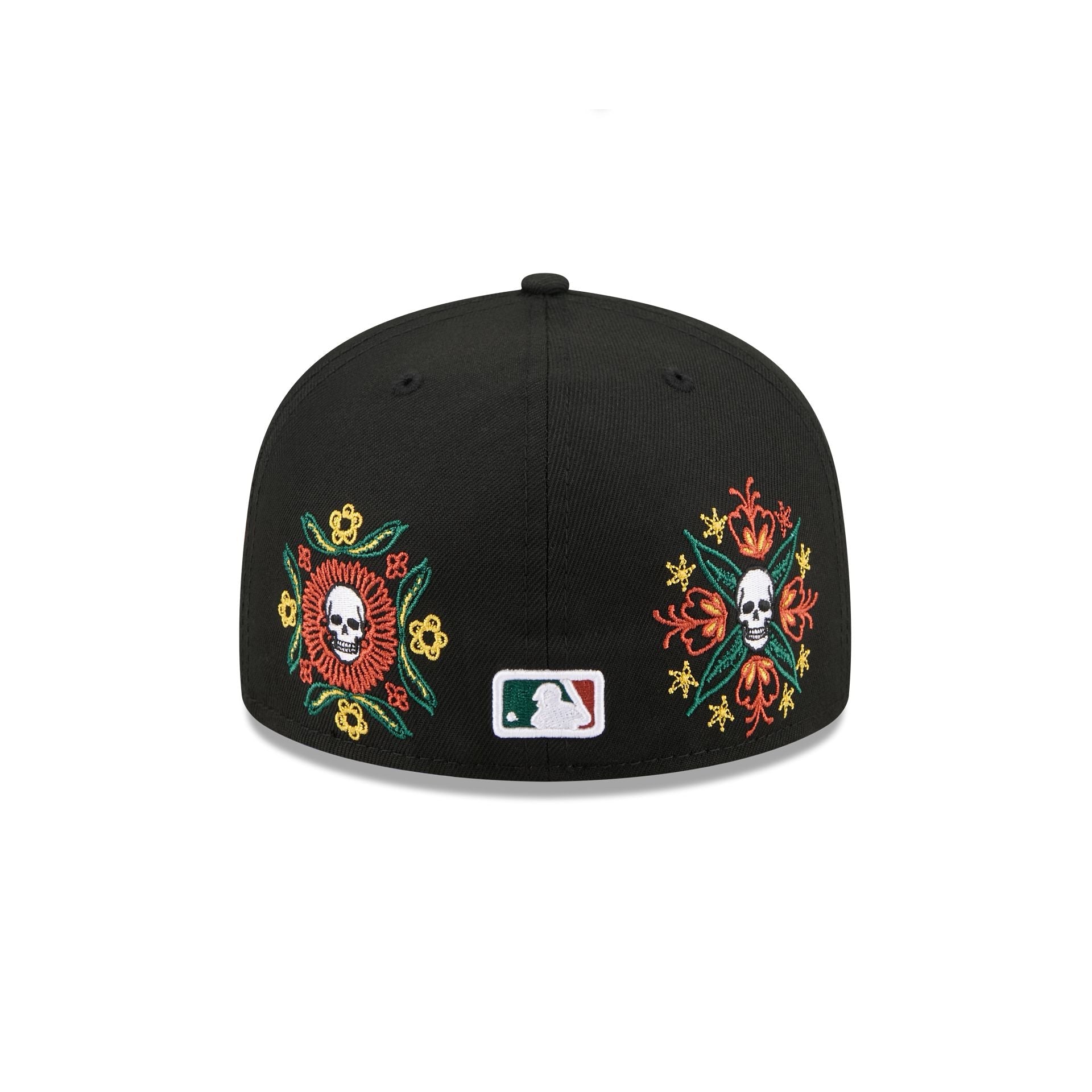 Texas Rangers Day of the Dead Skull & Flowers 59FIFTY Fitted Hat