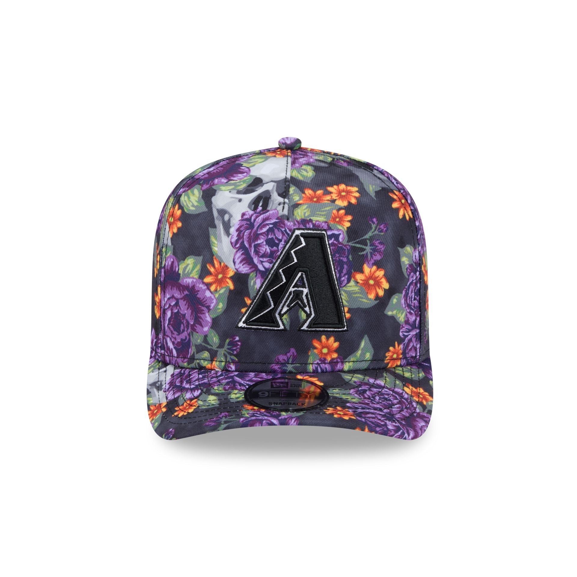 Arizona Diamondbacks Day of the Dead Skull & Roses 9FIFTY A-Frame Snapback