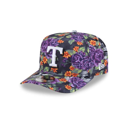 Texas Rangers Day of the Dead Skull & Roses 9FIFTY A-Frame Snapback