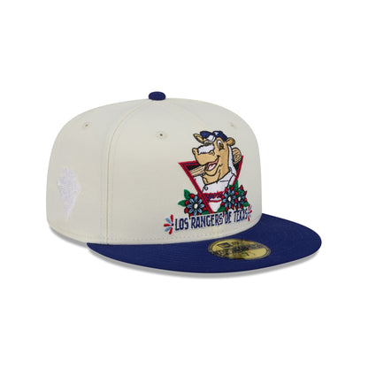 Texas Rangers Day of the Dead Sugar Skull Mascot 59FIFTY Fitted Hat