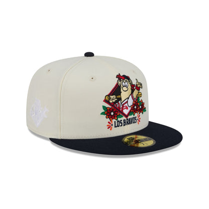 Atlanta Braves Day of the Dead Sugar Skull Mascot 59FIFTY Fitted Hat