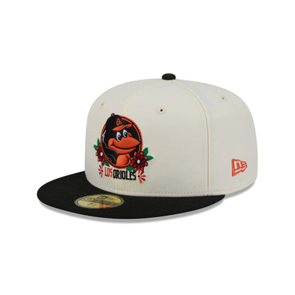 Baltimore Orioles Day of the Dead Sugar Skull Mascot 59FIFTY Fitted Hat