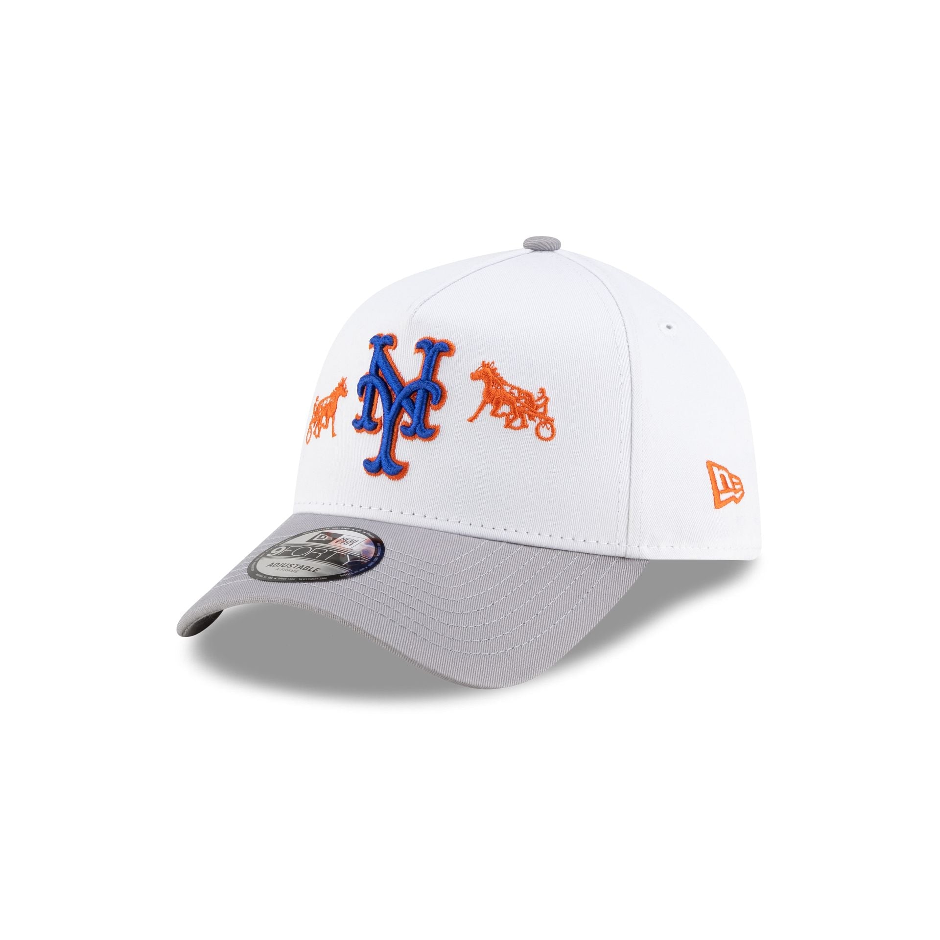 Siegelman Stable x New York Mets Gray Visor 9FORTY A-Frame Snapback Hat