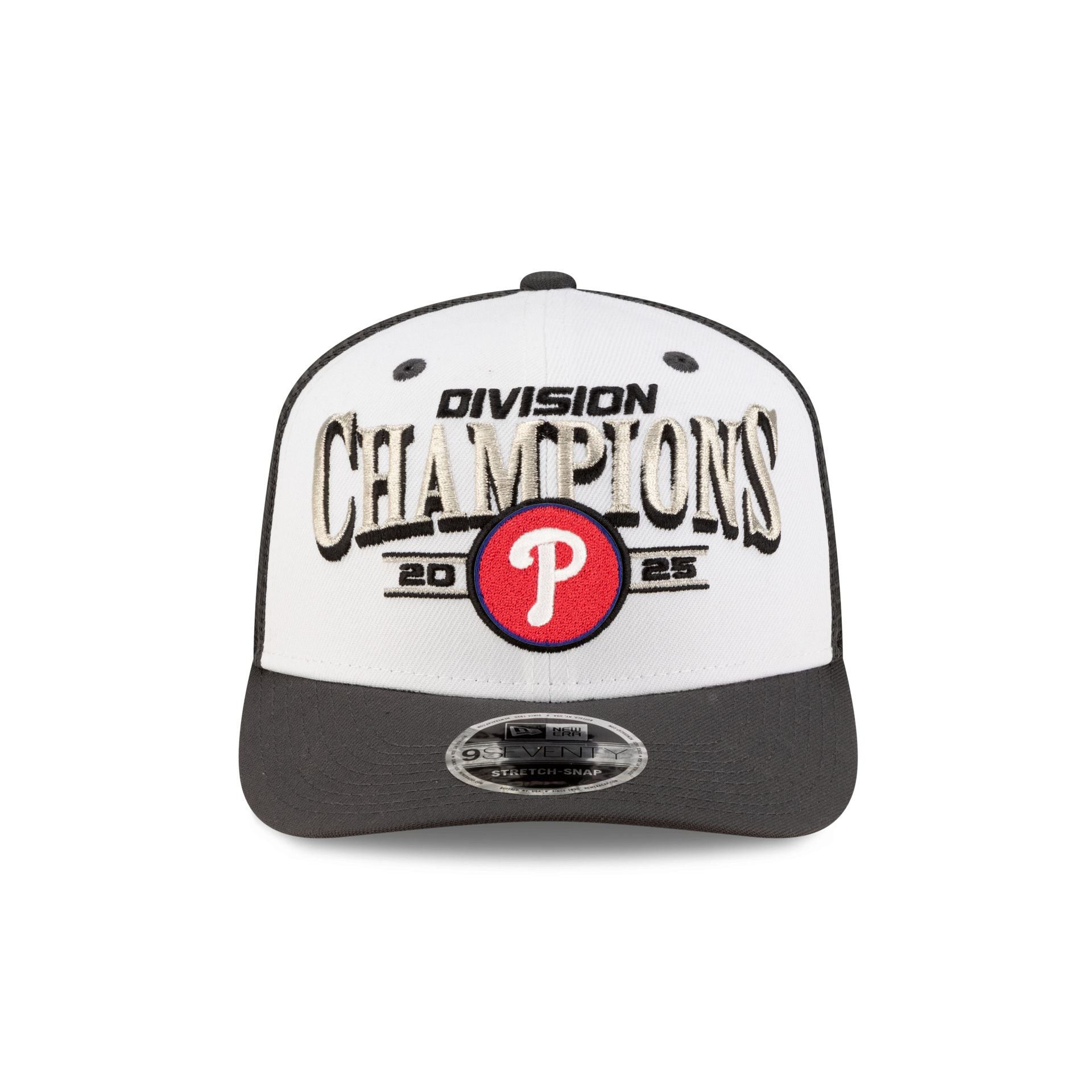 Philadelphia Phillies 2025 Regular Season Division Champions Locker Room 9SEVENTY Stretch-Snap Hat