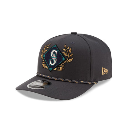 Seattle Mariners 2025 ALDS Locker Room 9SEVENTY Stretch-Snap Hat