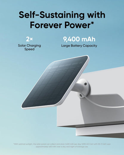 eufy S330 Solar-Powered 4G LTE Camera