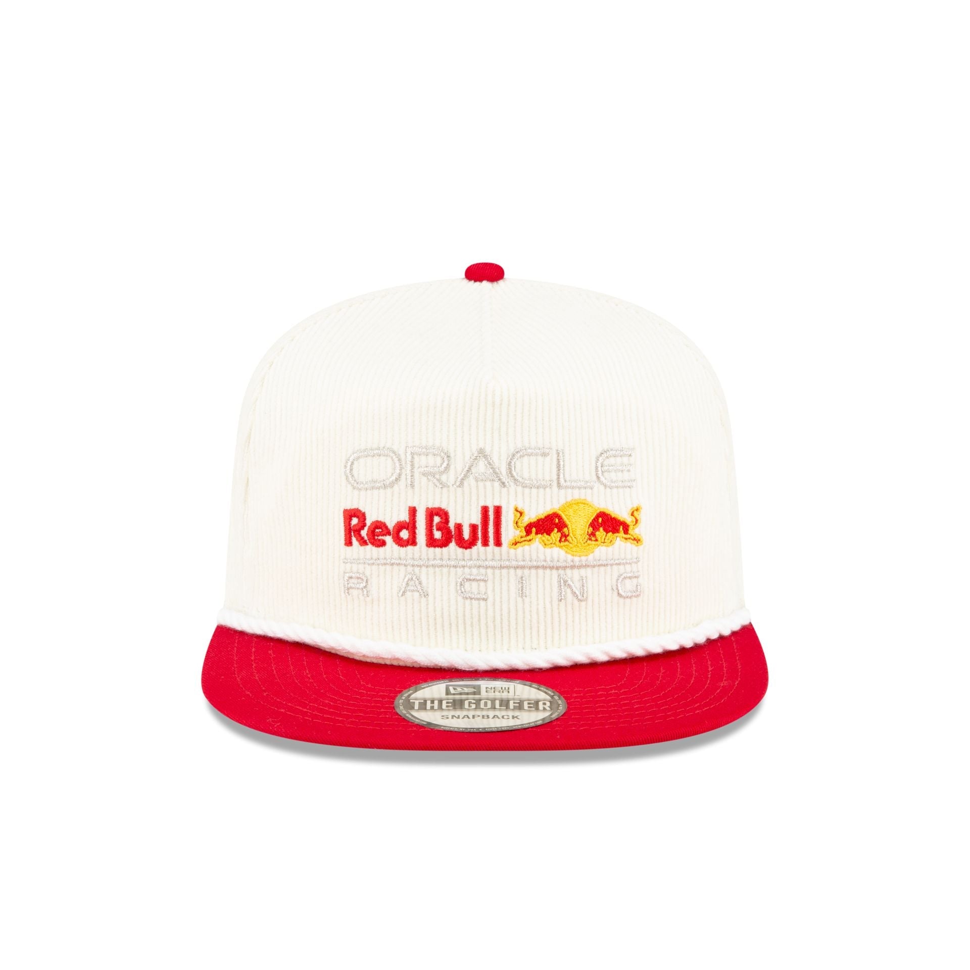Oracle Red Bull Racing Essential White Corduroy Golfer Hat