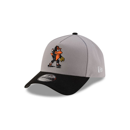 Baltimore Orioles Mascot Gray 9FORTY A-Frame Snapback Hat