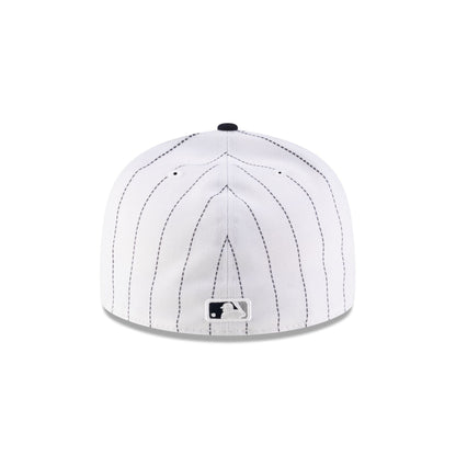 Just Caps League Sidepatch Pinstripe New York Yankees 59FIFTY A-Frame Fitted Hat