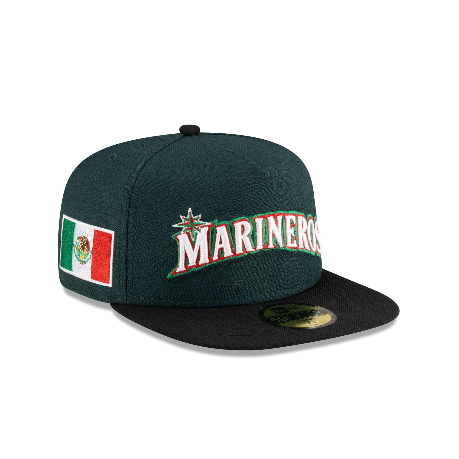 Just Caps Cinco de Mayo Seattle Mariners 59FIFTY A-Frame Fitted Hat