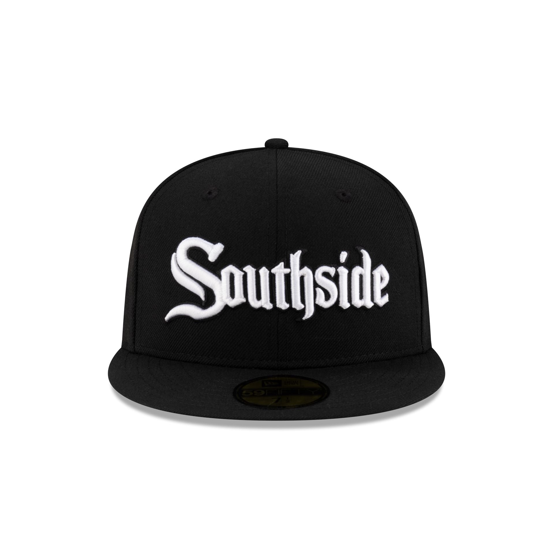 Just Caps Gothic Script Chicago White Sox 59FIFTY Fitted Hat