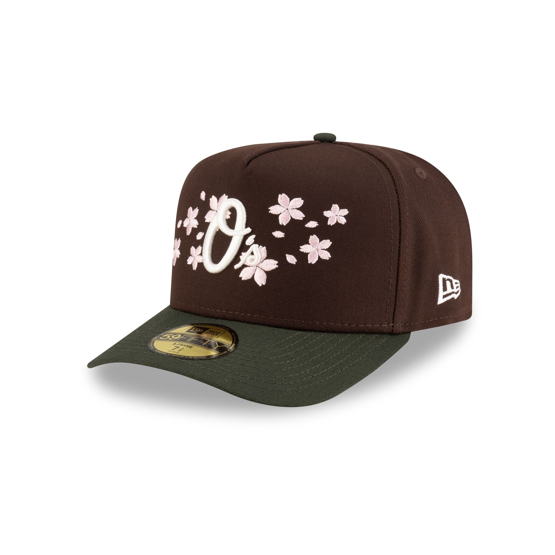 Just Caps Cherry Blossom Baltimore Orioles 59FIFTY A-Frame Fitted Hat