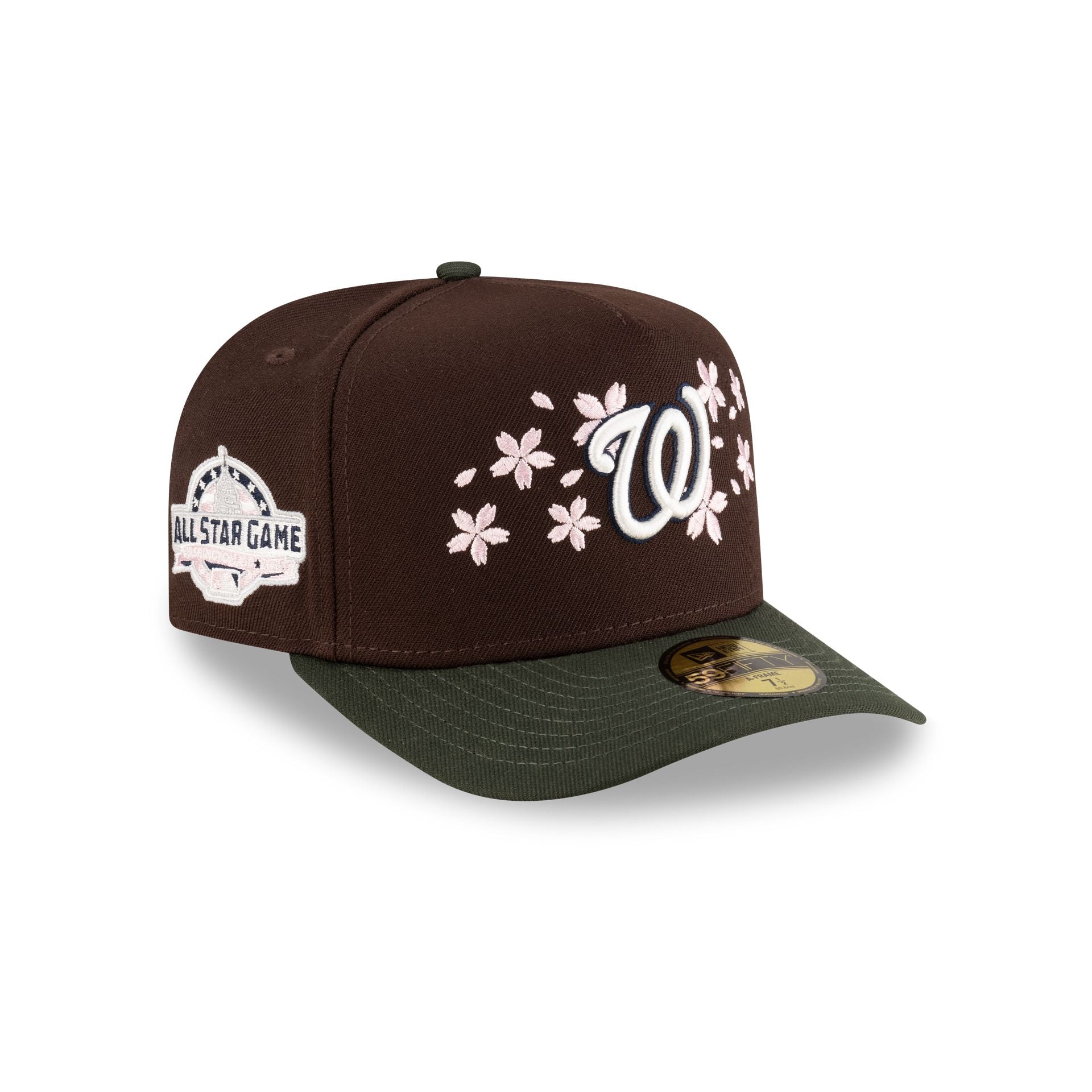 Just Caps Cherry Blossom Washington Nationals 59FIFTY A-Frame Fitted Hat