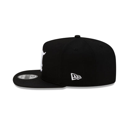 Athletics Upside Down Logo Black 9FIFTY A-Frame Snapback Hat