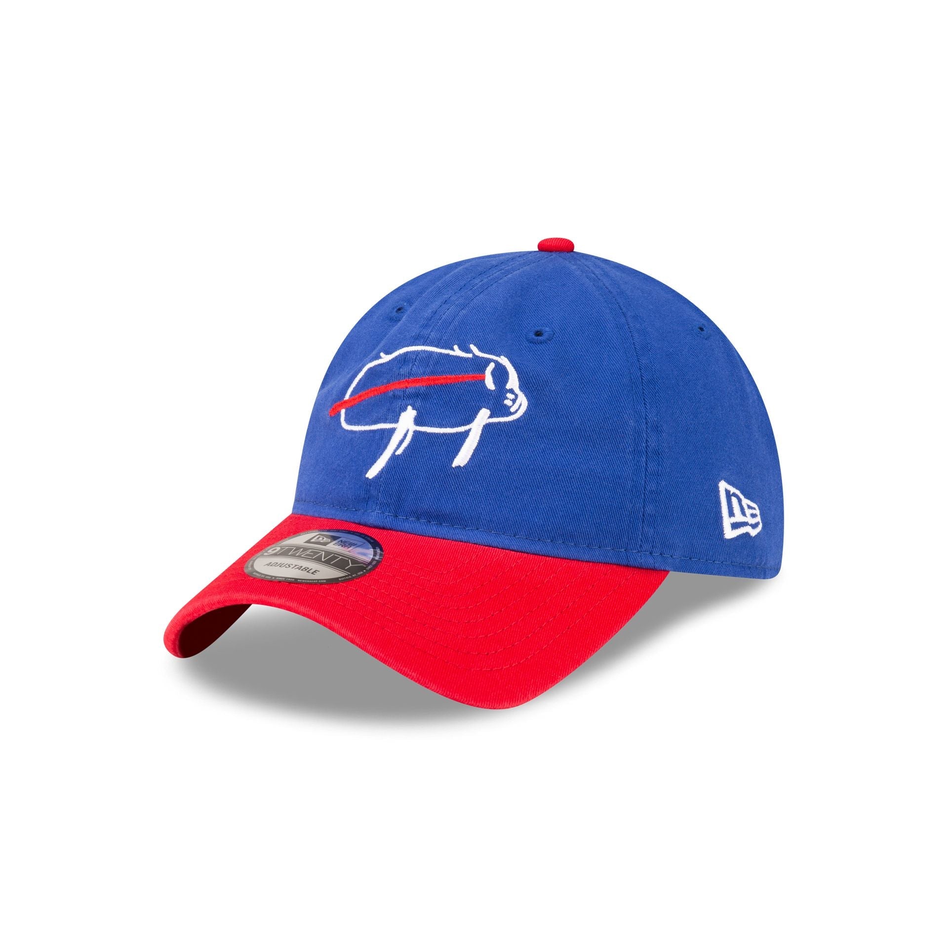 Buffalo Bills Billustration Red Visor 9TWENTY Adjustable Hat