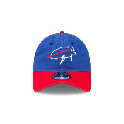 Buffalo Bills Billustration Red Visor 9TWENTY Adjustable Hat