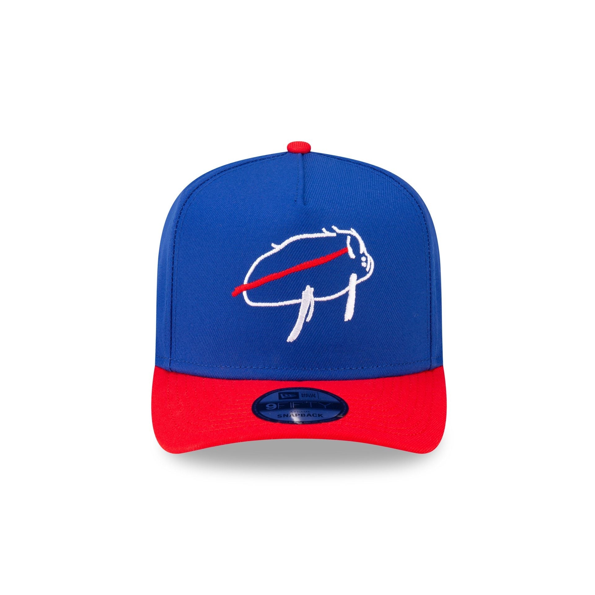 Buffalo Bills Billustration Red 9FIFTY A-Frame Snapback Hat