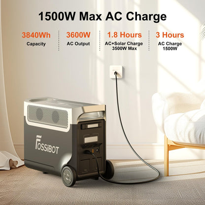 FOSSiBOT F3600 Pro Portable Power Station | 3600W 3840Wh